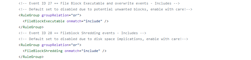 Идентификатор события 27: Исполняемый файловый блок