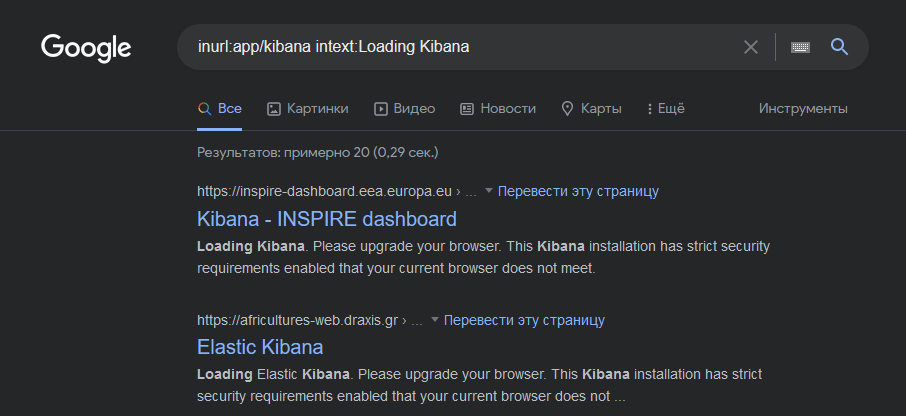 inurl:app/kibana intext:Loading Kibana