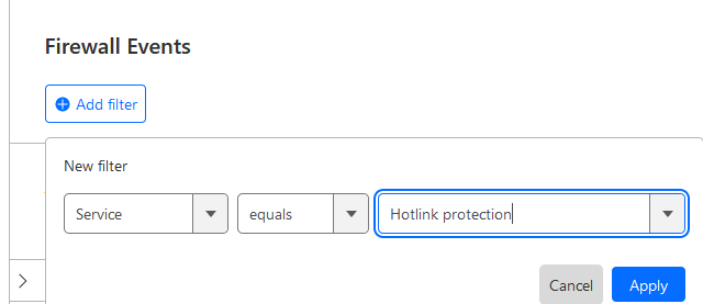 Hotlink protection filter