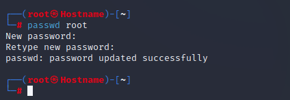 Установите пароль root