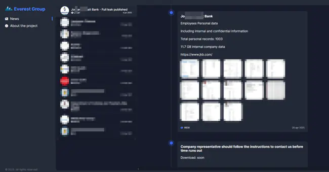 Компании, пострадавшие от группы вирусов-вымогателей Everest, по данным DLS