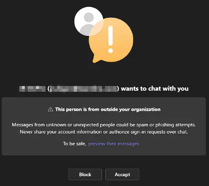 пример сообщения от субъекта угрозы