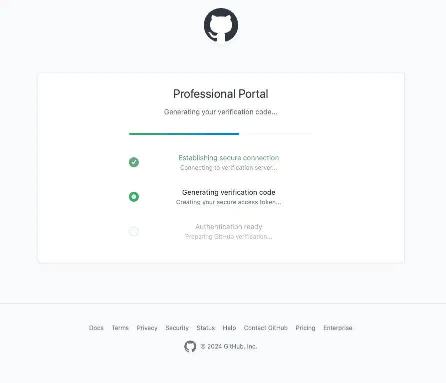 Целевая страница GitPhish
