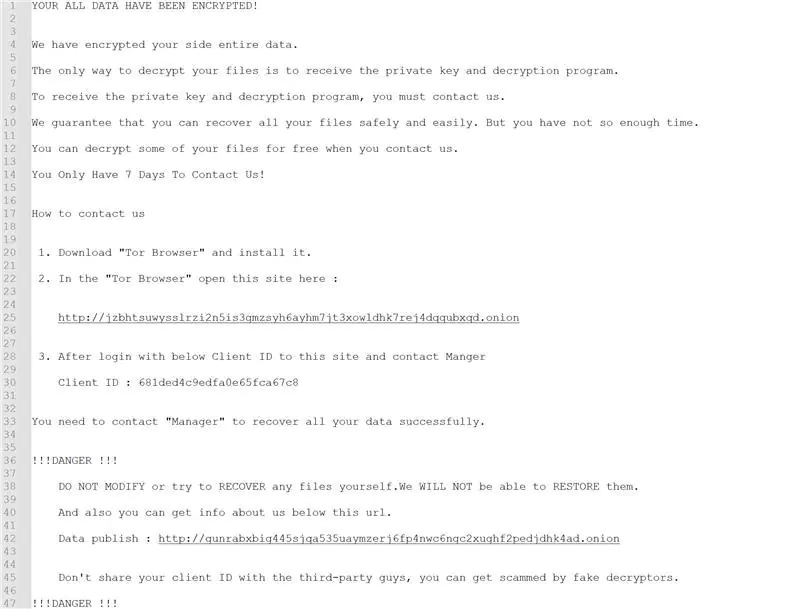 Записка о выкупе