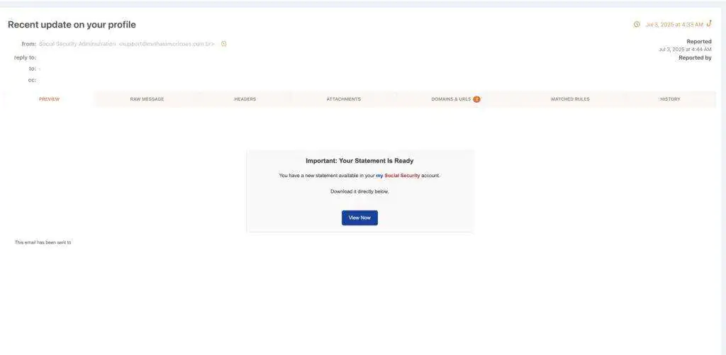 Recent update on your profile