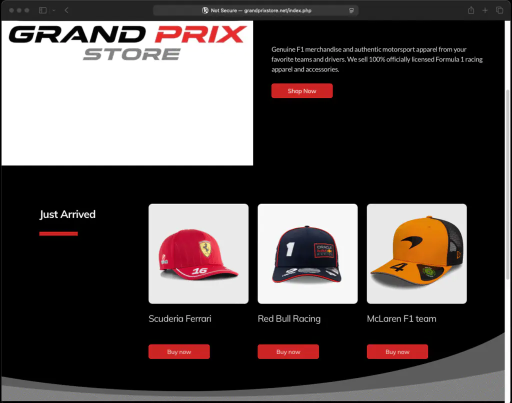 сайт поддельных товаров