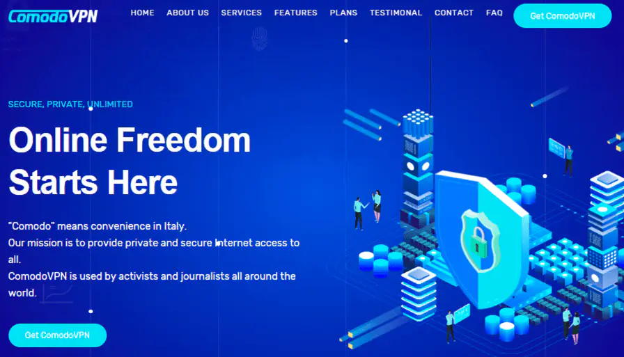 Вредоносная страница распространения VPN от июня 2025 года, которая в первую очередь нацелена на активистов и журналистов по всему миру.