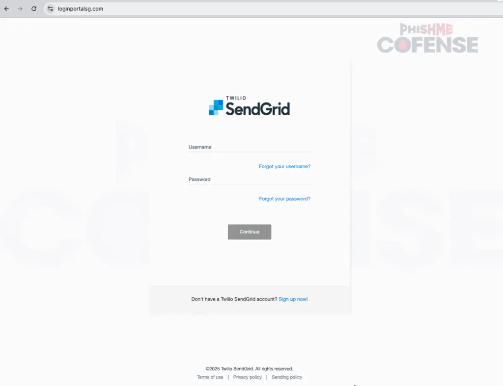 Фишинговая страница