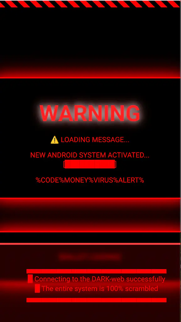 Наложение в стиле программ-вымогателей