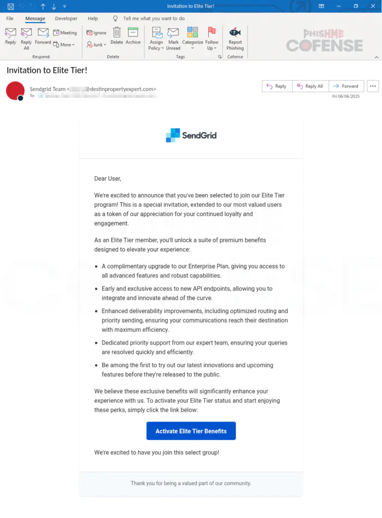 Текст электронного письма