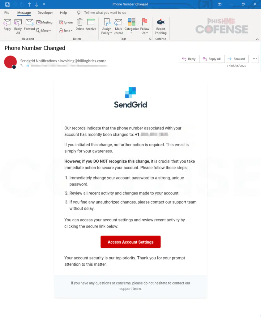 Текст электронного письма