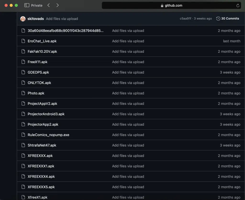 Злоумышленники размещают различное вредоносное ПО в репозитории GitHub