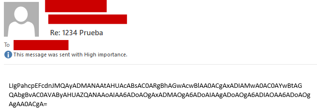 Пример электронного письма, отправляемого при активации бэкдора