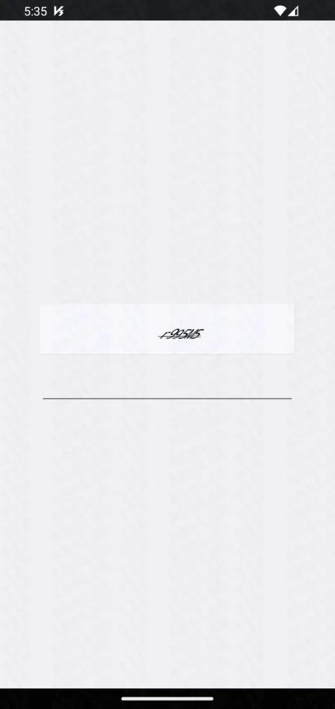 Экран при запуске приложения