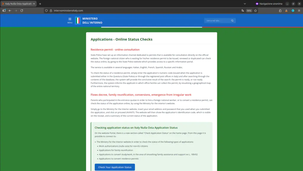 Скриншот главной страницы мошеннического сайта