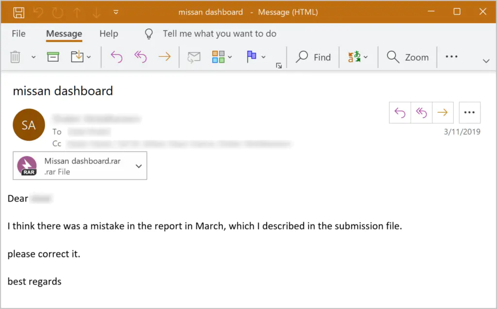 Фишинговая атака с использованием целевых данных, направленная против иракского оператора мобильной связи