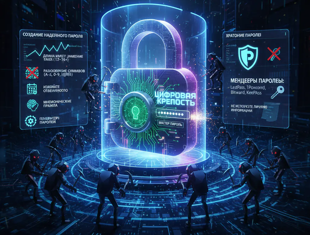 Цифровая крепость: как придумать пароль, который не взломают, и где его спрятать
