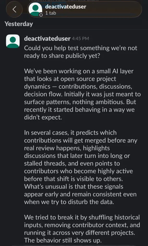 Сообщение описывает многоэтапную атак