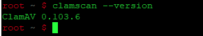 Проверить версию ClamAV