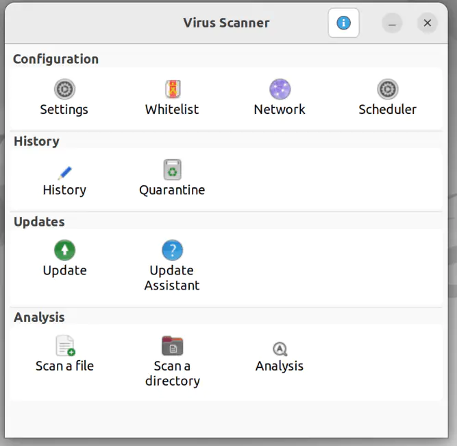ClamTK Virus Scanner